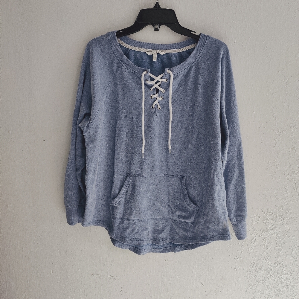 Victoria Secret Blue Lace-Up Women's Top